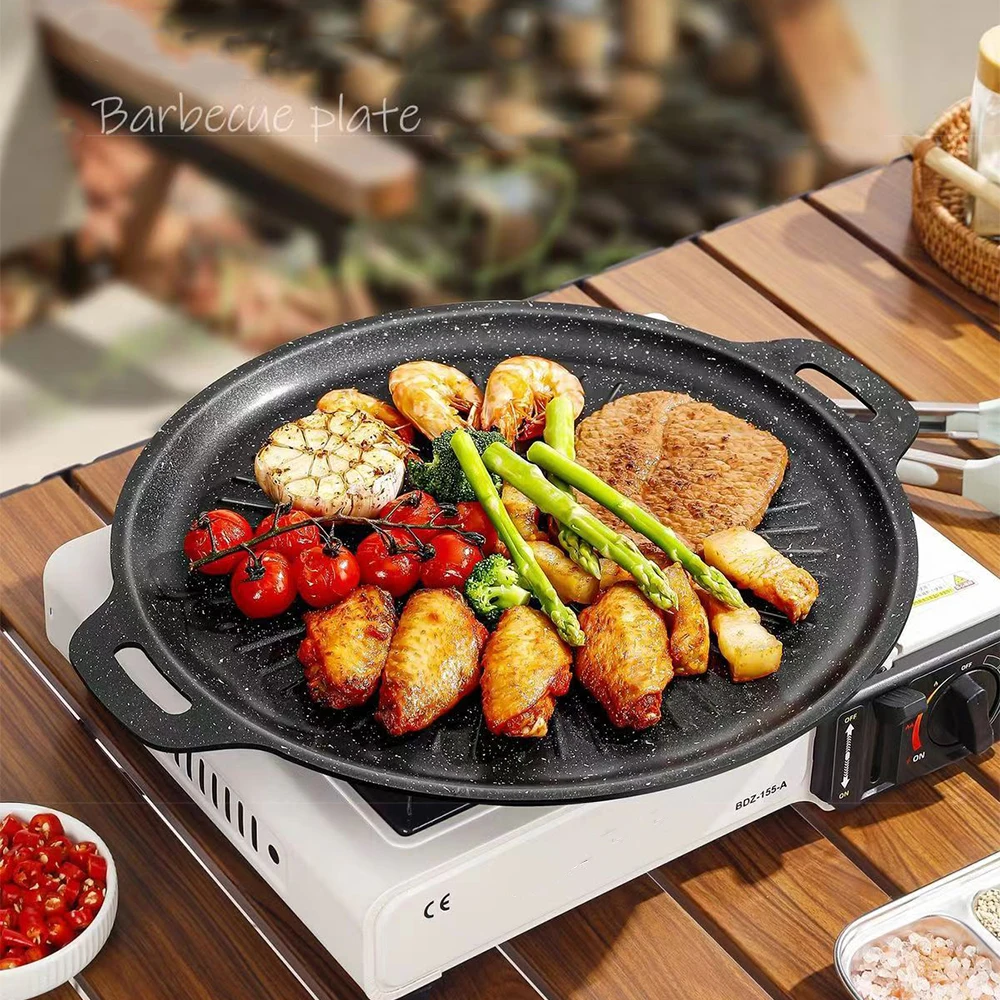 34CM Outdoor BBQ Grill Pan Non - огляд і ціна Korean Bbq Grill
