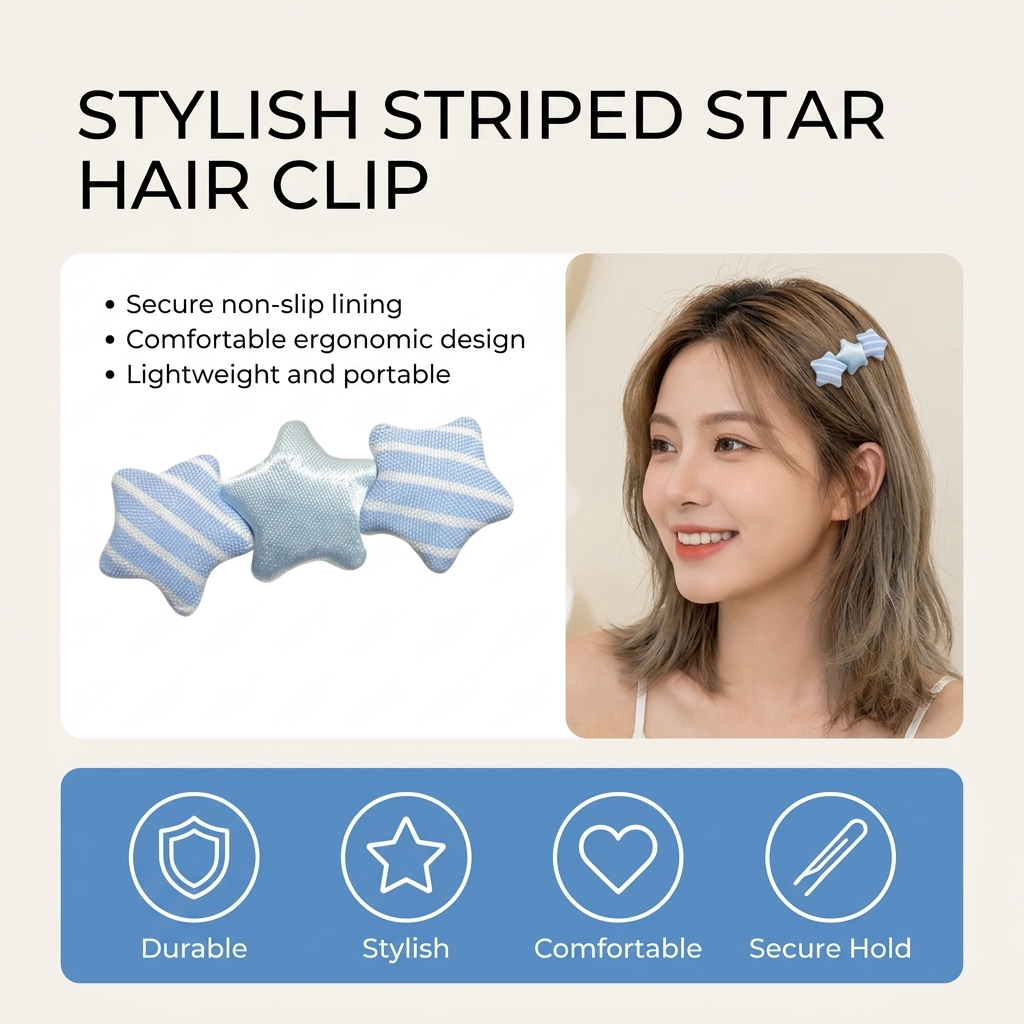 Cute Star Shaped Hair Clip For - огляд і ціна Korean Girls Lifestyle