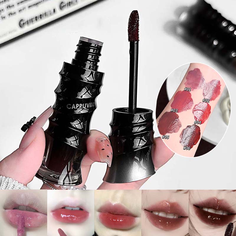 Punk Dark Red Lip Gloss Mirror - огляд і ціна Lip Tint Korean