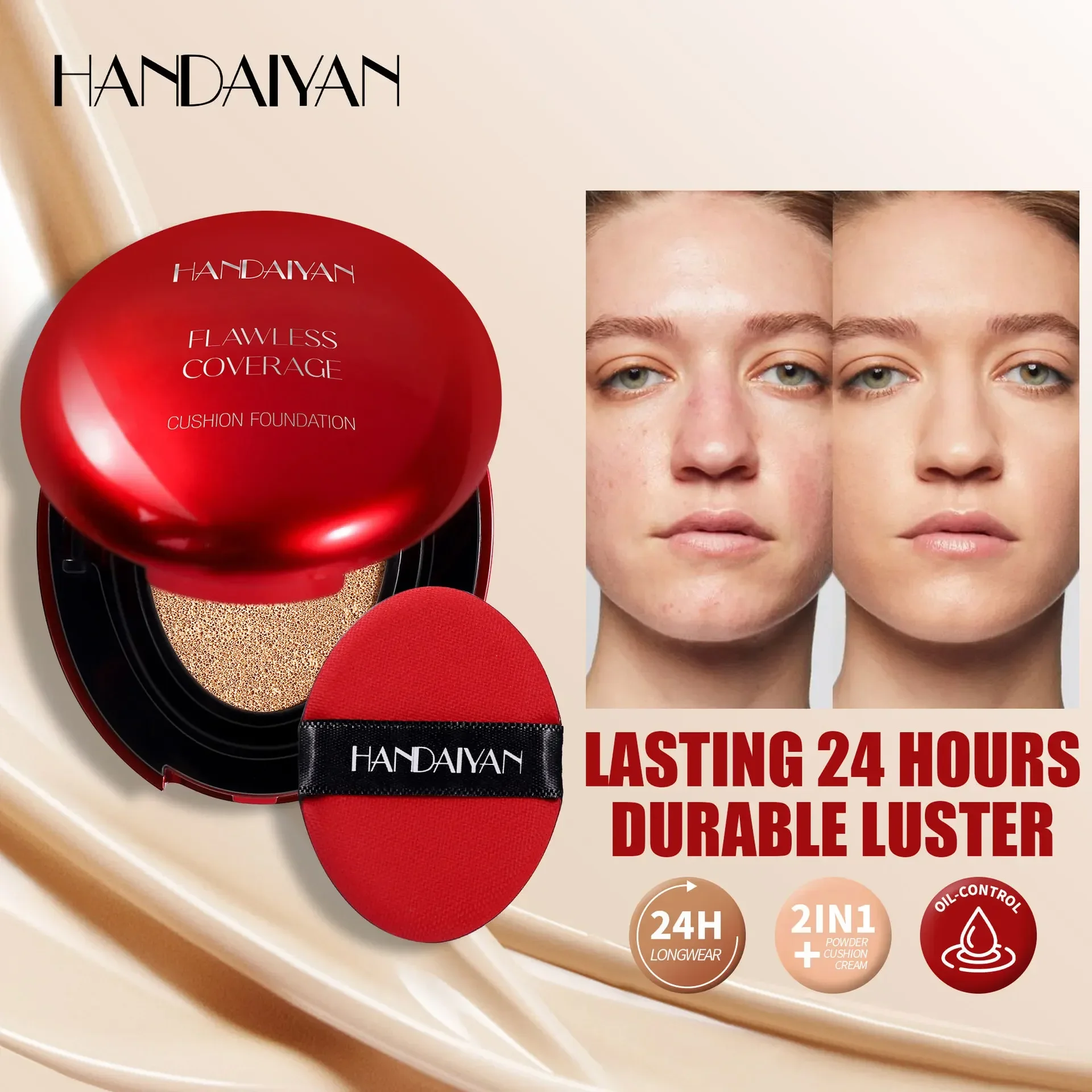 Korean Air Cushion Foundation  - огляд і ціна Bb Cushion Korean